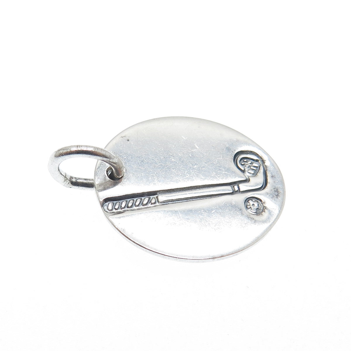 BRIGHTON 925 Sterling Silver Vintage Golf Club Oxidized Charm Pendant
