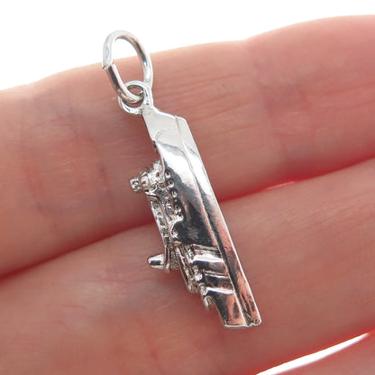 925 Sterling Silver Vintage Chi-Cheemaun Ferry Minimalist Charm Pendant