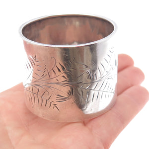 GORHAM 925 Sterling Silver Antique Victorian Engraved Napkin Ring Holder #880