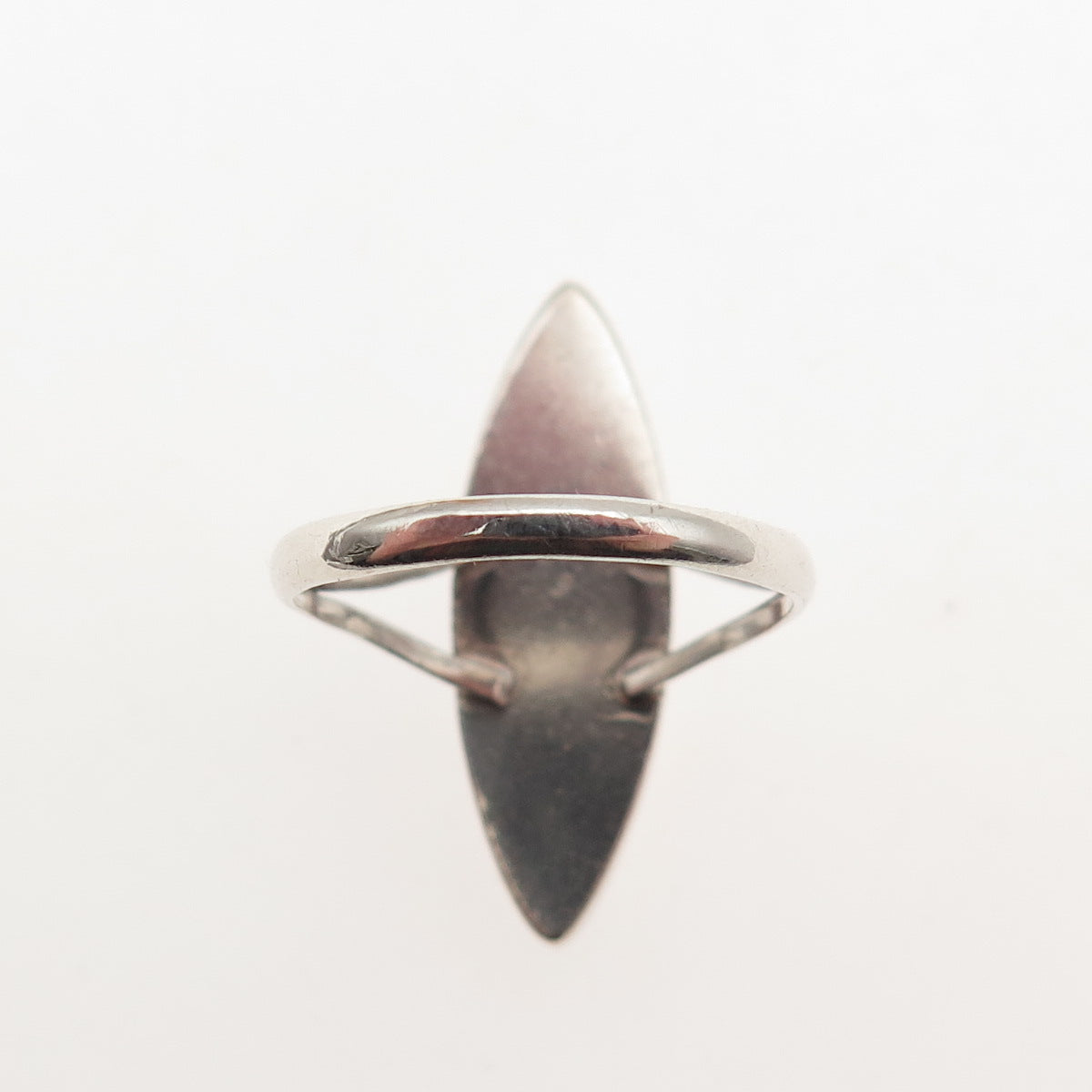 Old Pawn Sterling Silver Vintage Southwestern MOP Mosaic Tribal Ring Size 6.25