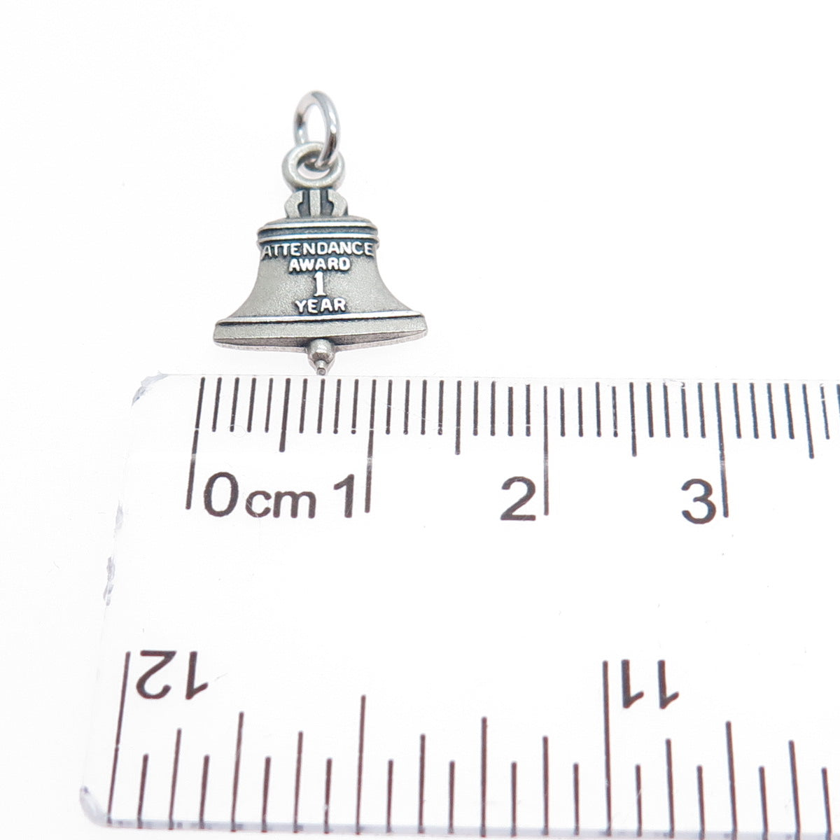 LGB BALFOUR Sterling Vintage Bell Telephone 1 Year Attendance Award Mini Pendant
