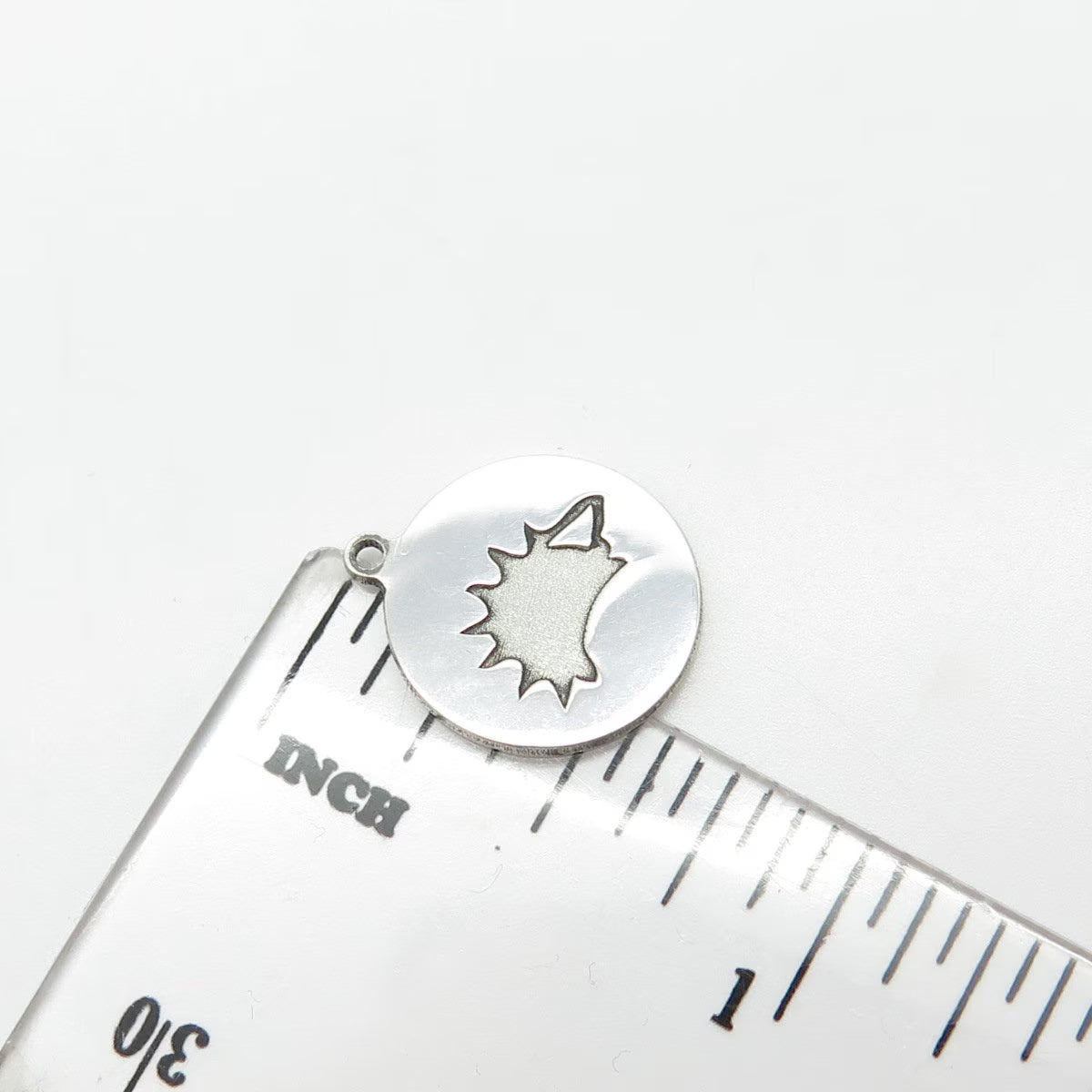 925 Sterling Silver USA Two In Town Porcupine Charm Pendant