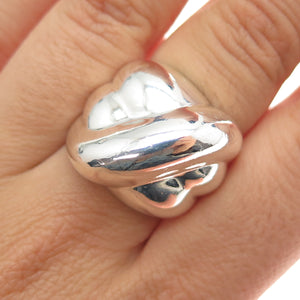 925 Sterling Silver Vintage Mexico Modernist Ring Size 7
