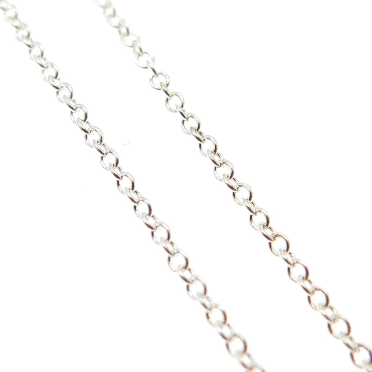 925 Sterling Silver Italy Cable Chain Necklace 18"