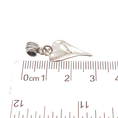 Hagit Gorali 925 Sterling Silver Vintage Israel Modernist Heart Charm Pendant