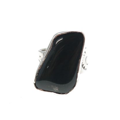 Old Pawn Sterling Silver Vintage Southwestern Bloodstone Tribal Ring Size 6.5