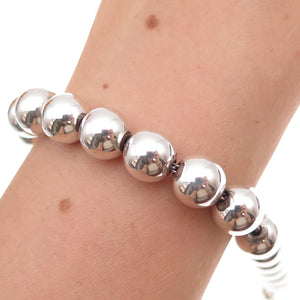Tiffany & Co. 925 Sterling Silver Vintage HardWear Ball Beaded Link Bracelet 7"