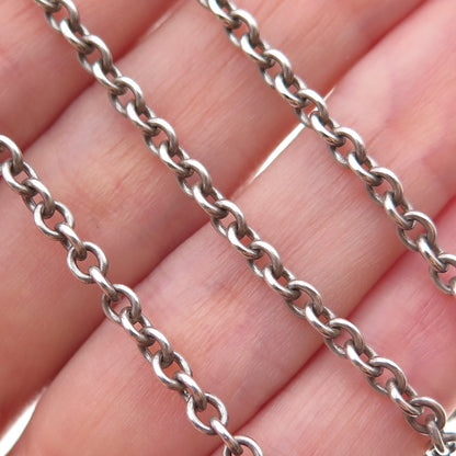 James Avery 925 Sterling Silver Vintage Rolo Chain Necklace 24"