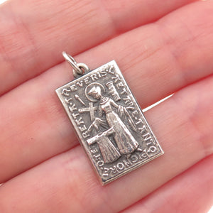 935 Silver Vintage Heiliger Rock Trier 1959 Oxidized Charm Pendant