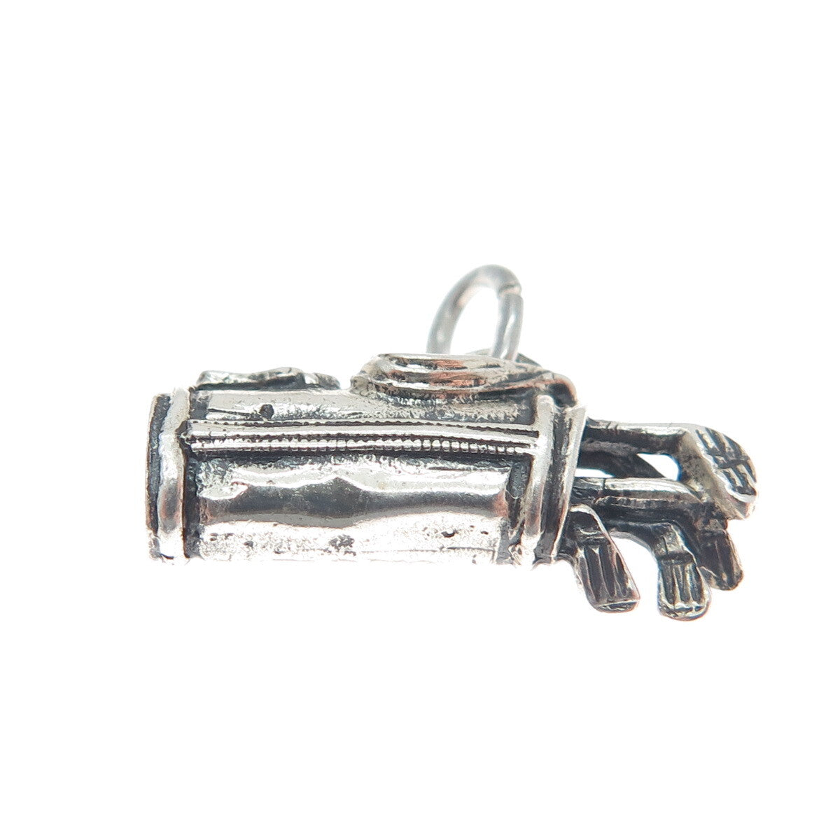 925 Sterling Silver Vintage Golf Club Oxidized Minimalist Charm Pendant