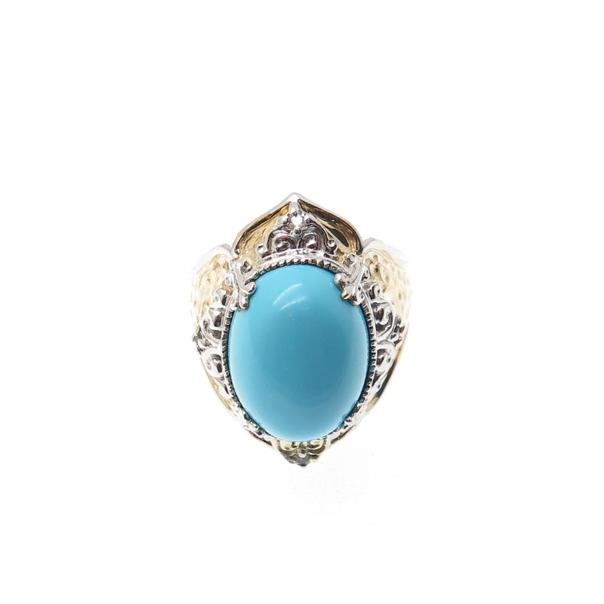 MICHAEL VALITUTTI Gems En Vogue Sterling Sleeping Beauty Turquoise Ring Size 7
