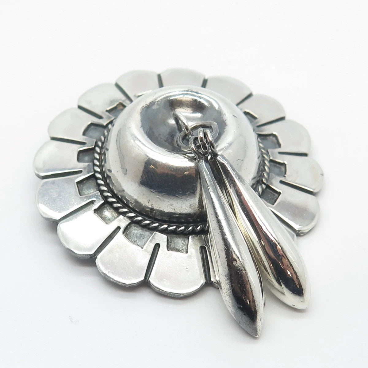 925 Sterling Silver Vintage Mexico Hat Pin Brooch
