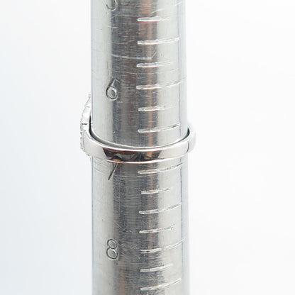 925 Sterling Silver Pave C Z Wings Ring Size 7