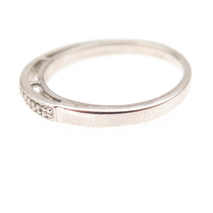 Jane Seymour 925 Sterling Silver Real Diamond Half Eternity Band Ring Size 7