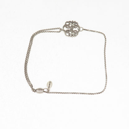 Alex & Ani 925 Sterling Path of Life Round Box Link Adjustable Bracelet 5-10"