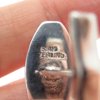 925 Sterling Silver Antique Siam Buddha Cufflinks