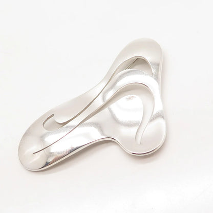 925 Sterling Silver Vintage Mexico Modernist Pin Brooch