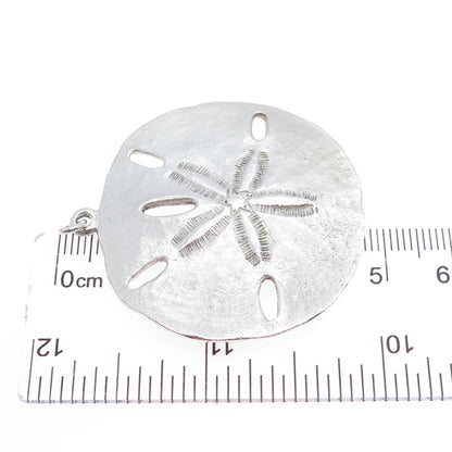 925 Sterling Silver Vintage Sand Dollar Pendant