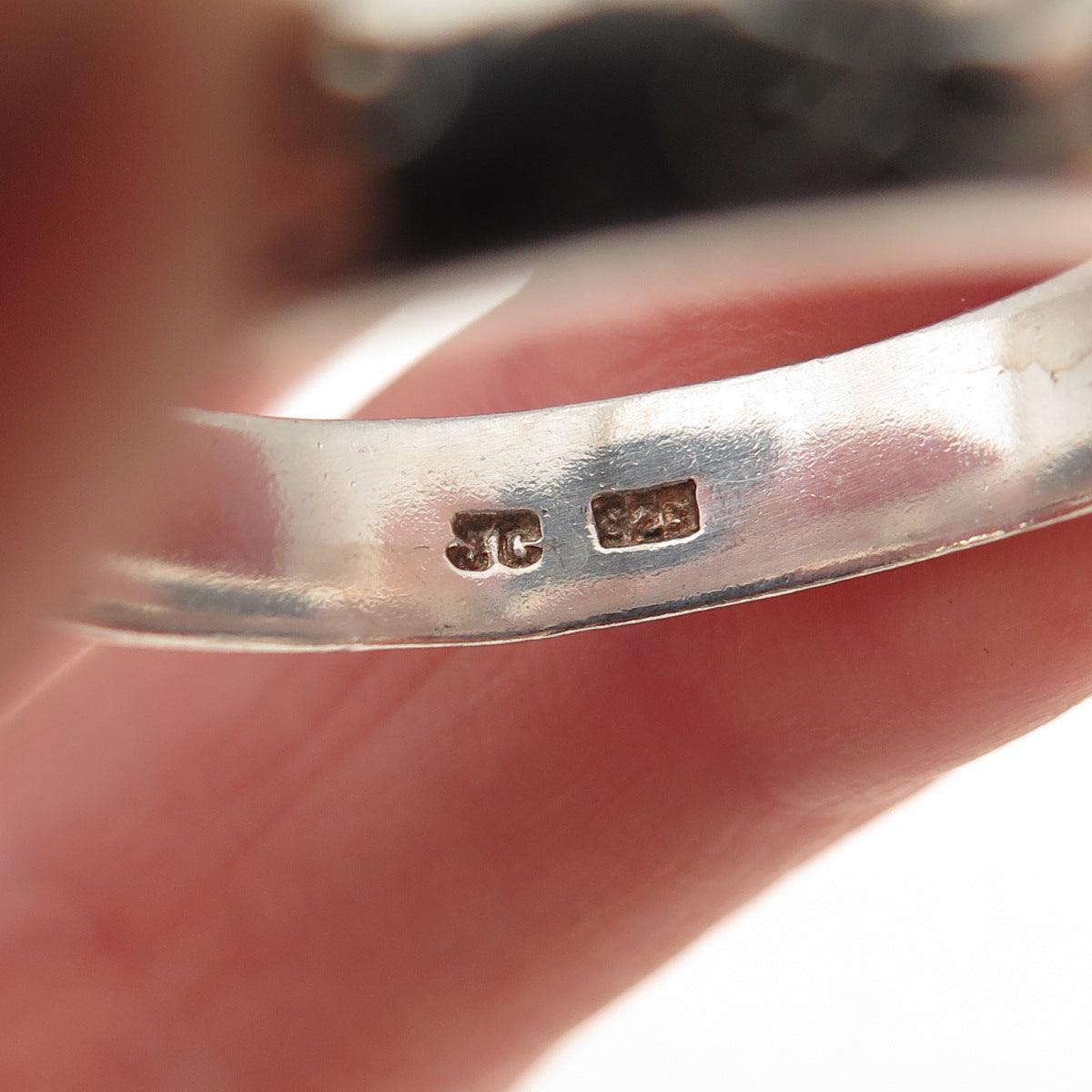 Jewelry Concepts 925 Sterling Silver Vintage Faith Love Hope Band Ring Size 12