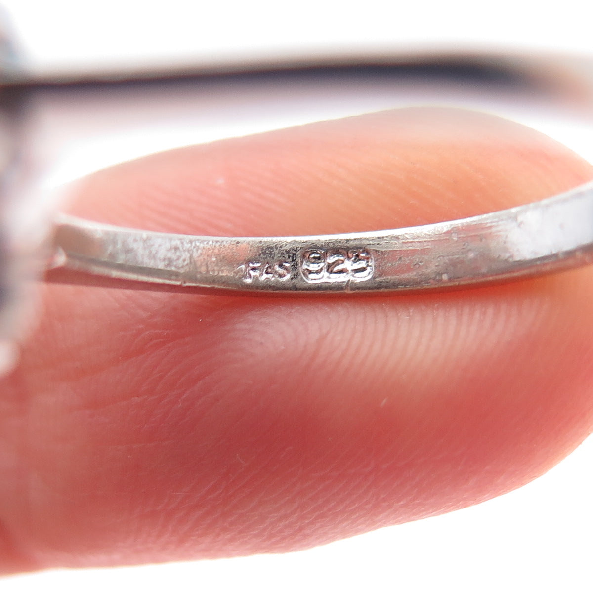 925 Sterling Silver Radiant & Triangle-Cut C Z Engagement Ring Size 7