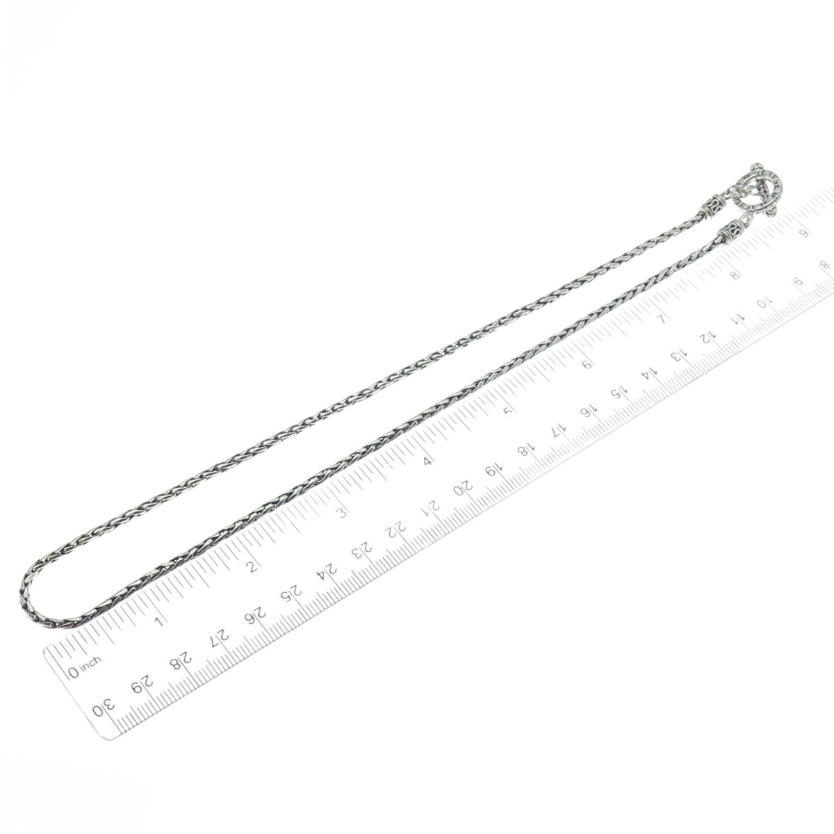 EFFY 925 Sterling Silver Spiga Chain Necklace 18"