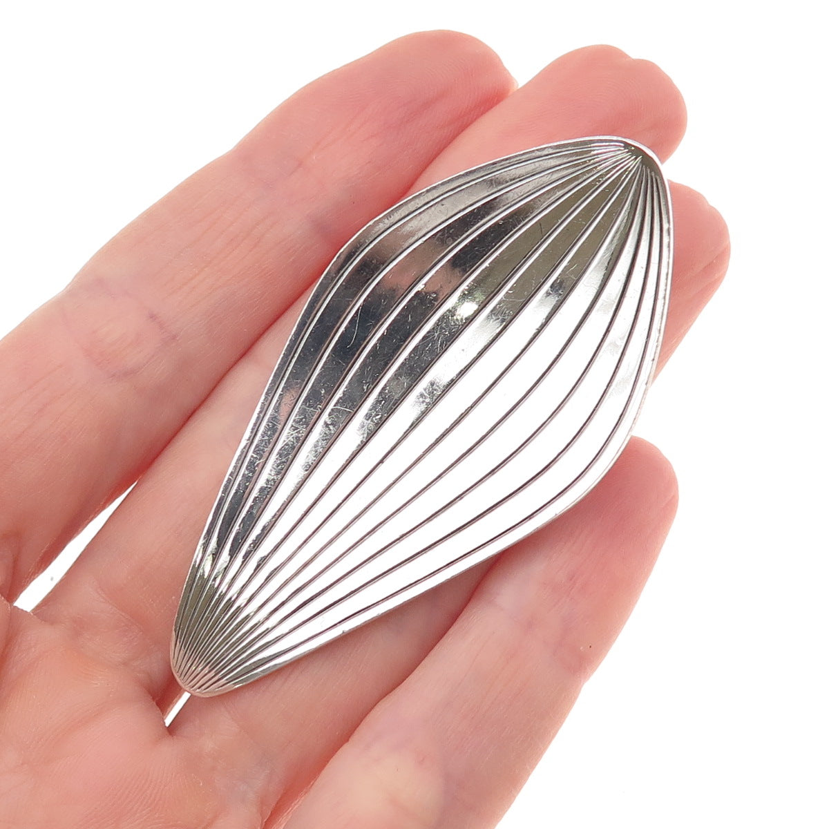Anton Michelsen & Eigil Jensen 925 Sterling Vintage Denmark Modernist Pin Brooch