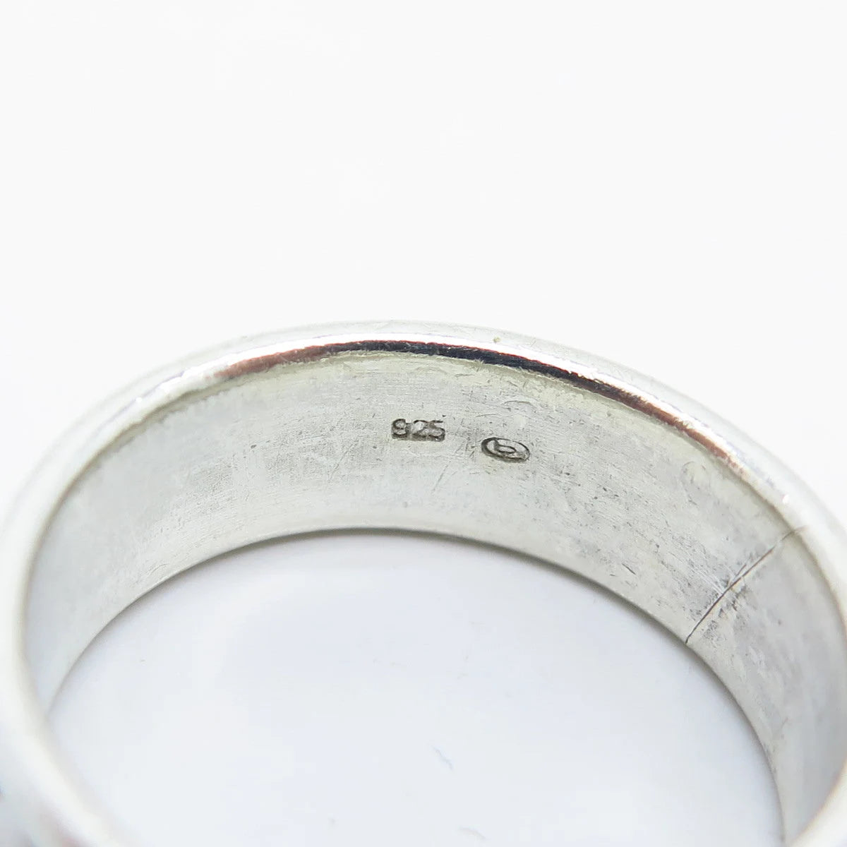 925 Sterling Silver Vintage Celtic Band Ring Size 9.75