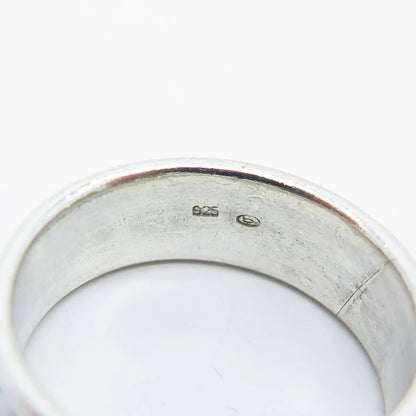 925 Sterling Silver Vintage Celtic Band Ring Size 9.75