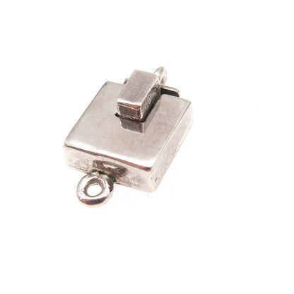 925 Sterling Silver Vintage Mexico Bracelet / Necklace Box Lock Clasp