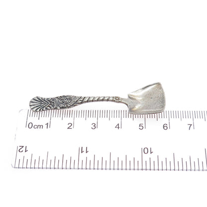 MALTBY STEVENS & CURTISS CO. 925 Sterling Silver Antique Salt & Spices Spoon