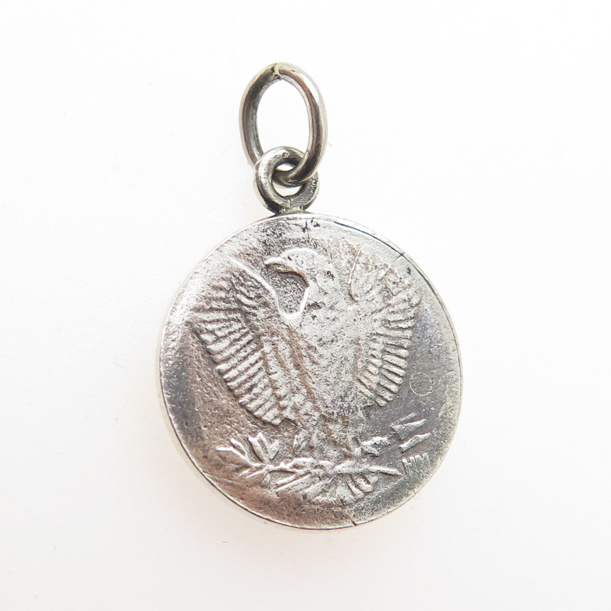 925 Sterling Silver Vintage "Morgan Dollar" Coin Replica Pendant
