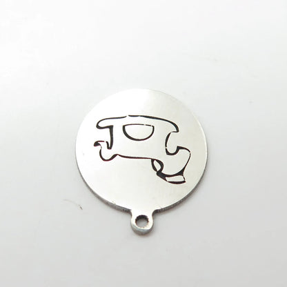925 Sterling Silver USA Two In Town Rocking Horse Charm Pendant