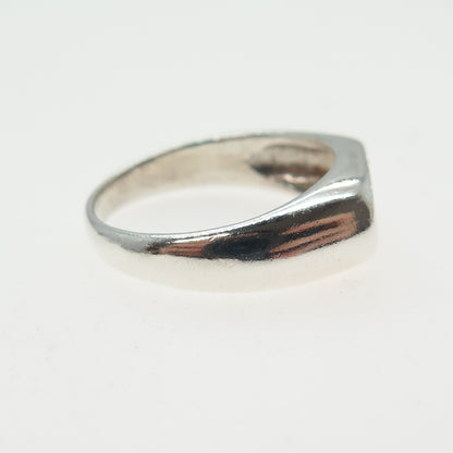 925 Sterling Silver Vintage Cross Religious Ring Size 7.25
