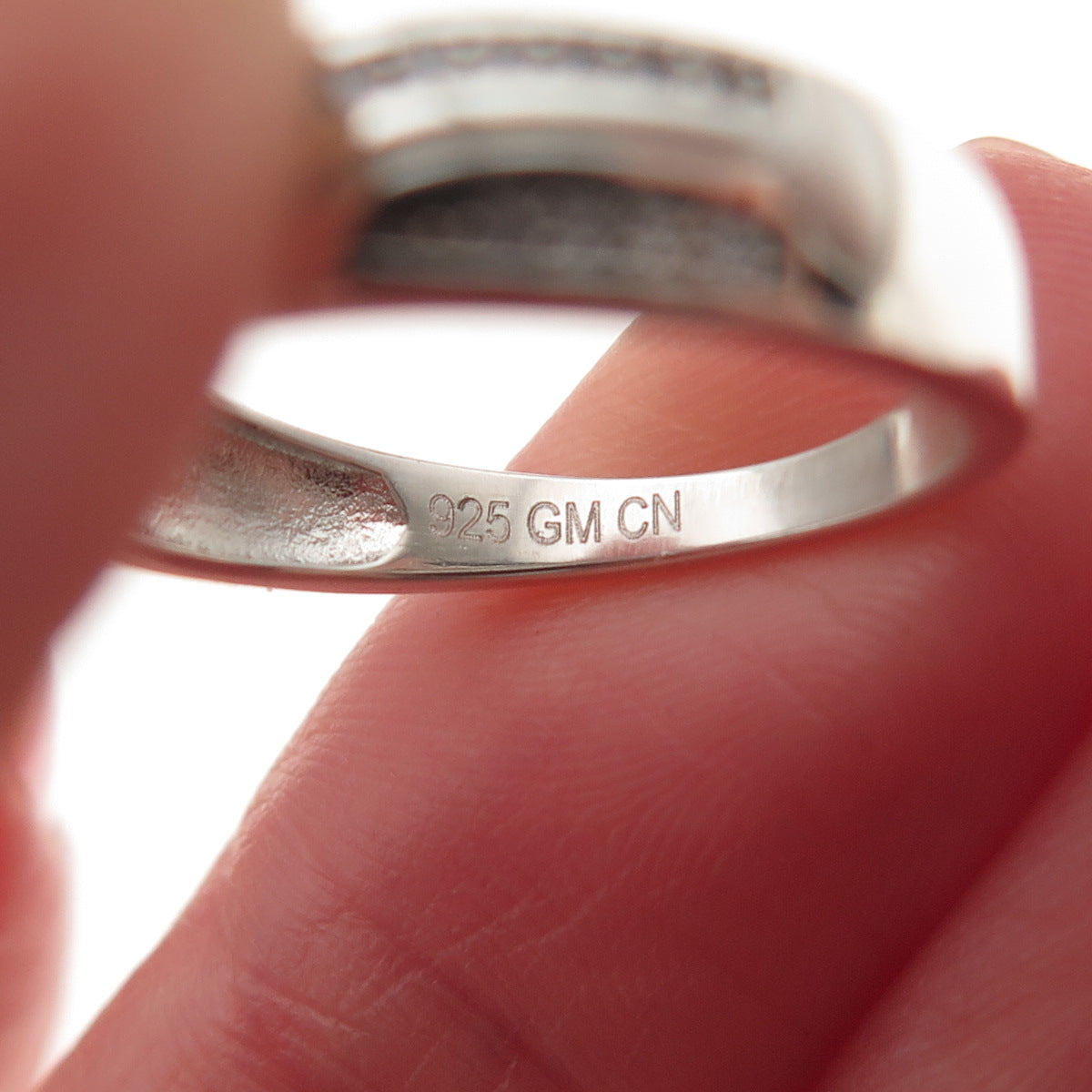 925 Sterling Silver Round-Cut C Z Ring Size 7