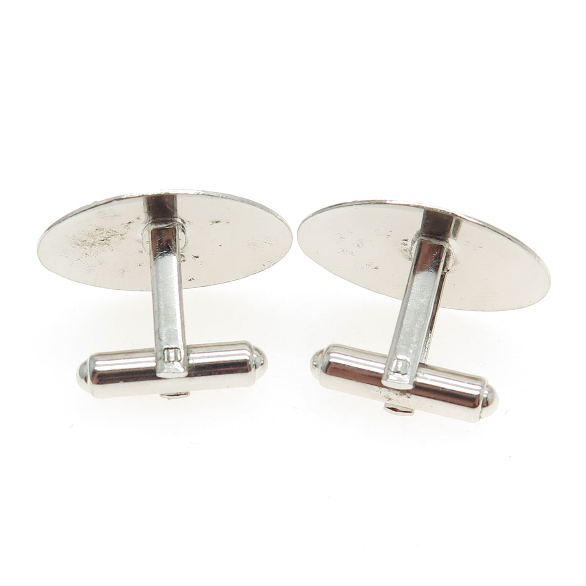 JML 925 Sterling Silver Antique Art Deco USA Engraved Textured Cufflinks