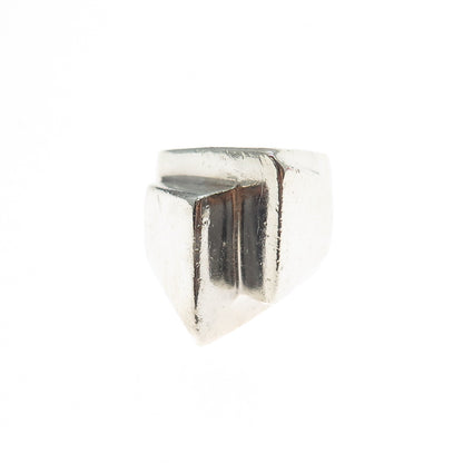 925 Sterling Silver Vintage Mexico Modernist Ring Size 7.25