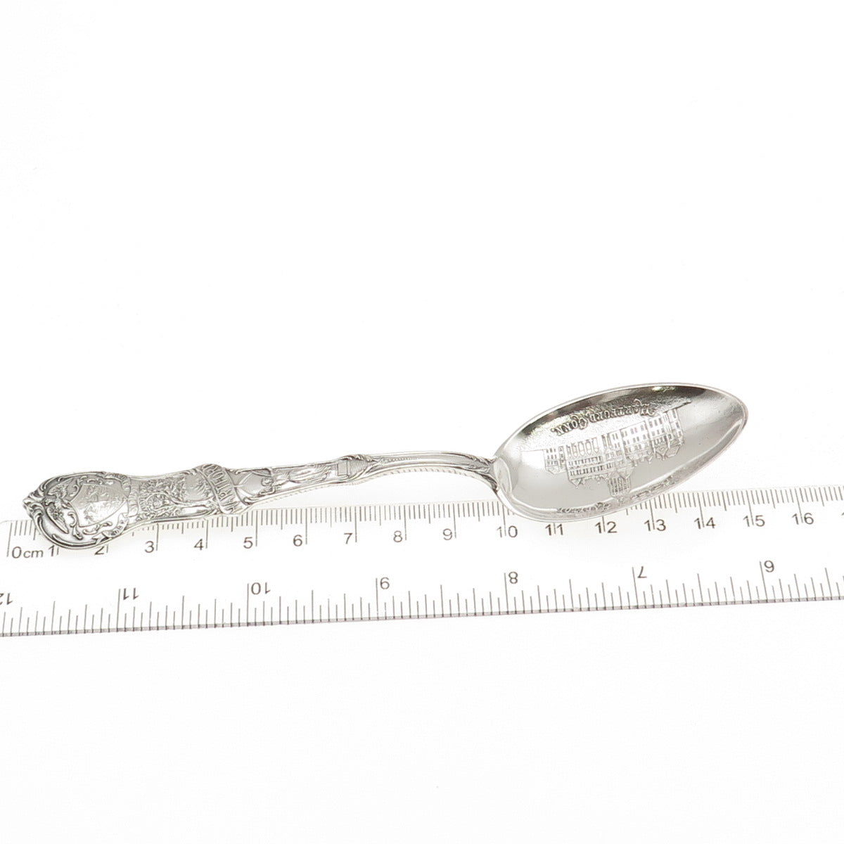 Mechanics 925 Sterling Silver Antique Art Deco Hartford Connecticut Coffee Spoon