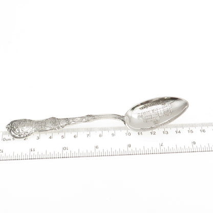 Mechanics 925 Sterling Silver Antique Art Deco Hartford Connecticut Coffee Spoon