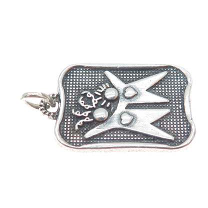 DV Dawn Vertrees 925 Sterling Silver Vintage Always Sisters Now Friends Pendant