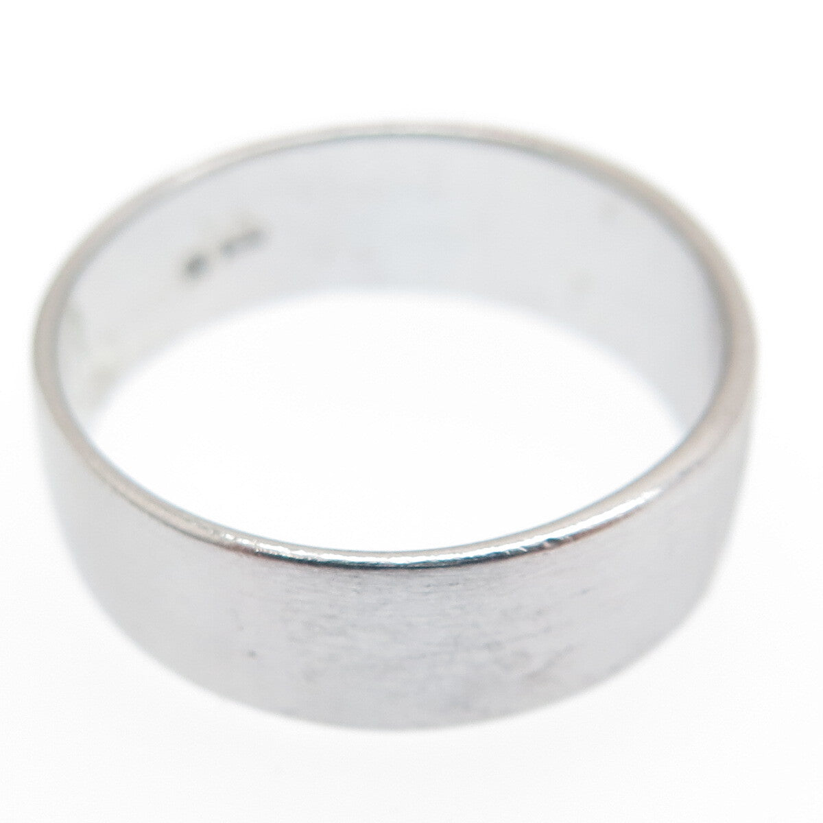 925 Sterling Silver Vintage Ethnic Oxidized Band Ring Size 8.75
