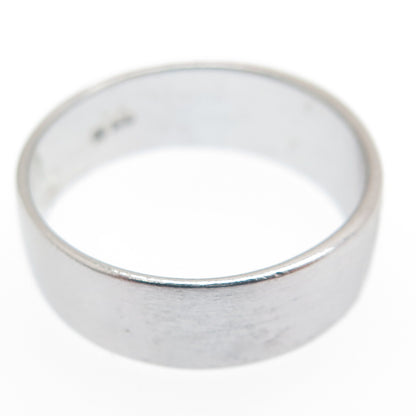 925 Sterling Silver Vintage Ethnic Oxidized Band Ring Size 8.75