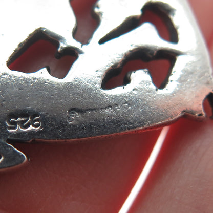 925 Sterling Silver Vintage Celtic Kells Oxidized Pendant