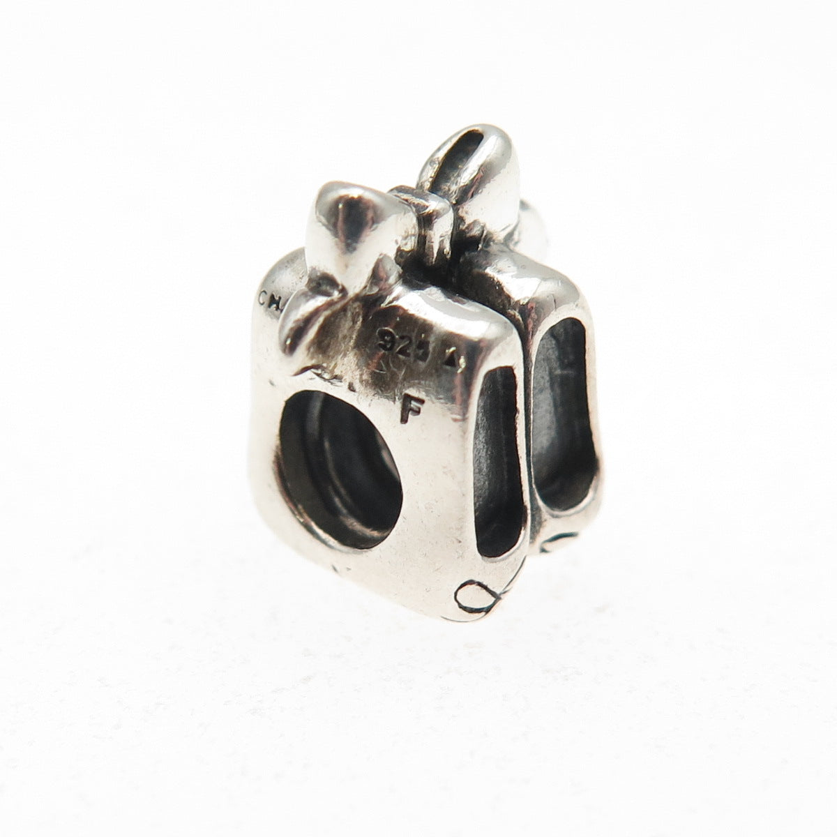 Chamilia 925 Sterling Silver Ballerina Shoes Slide Bead Charm
