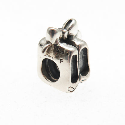 Chamilia 925 Sterling Silver Ballerina Shoes Slide Bead Charm
