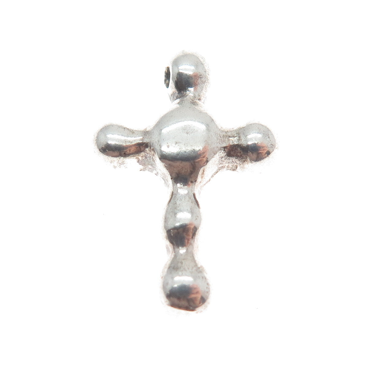JEWELART 925 Sterling Silver Vintage Modernist Cross Slide Pendant