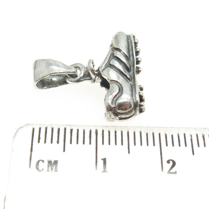 925 Sterling Silver Vintage Football Boots 3D Pendant