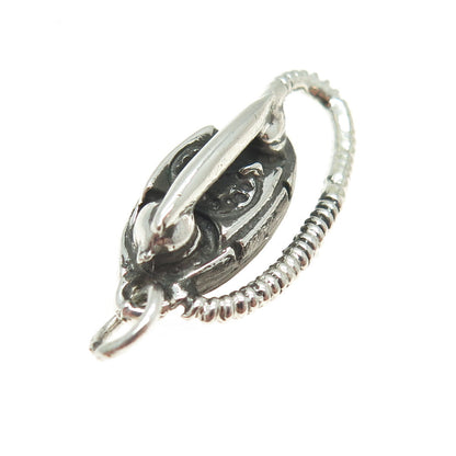 JEWELART 925 Sterling Silver Vintage Rotary Telephone Minimalist Pendant