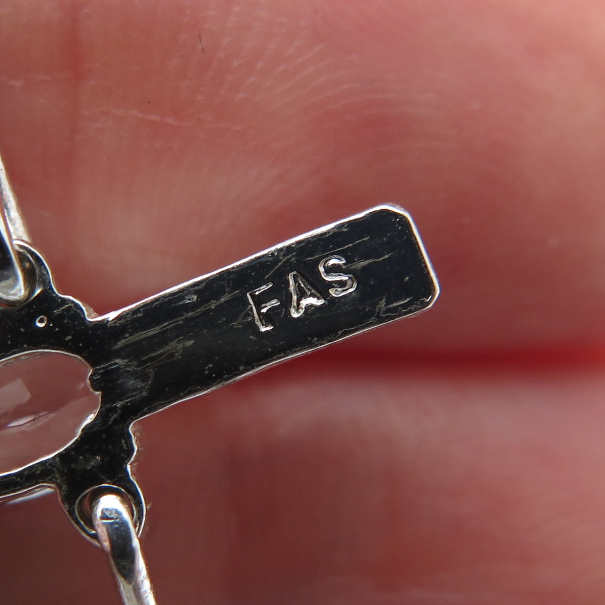 925 Sterling Silver Real Blue Topaz Gemstone & C Z XO Tennis Link Bracelet 6.75"