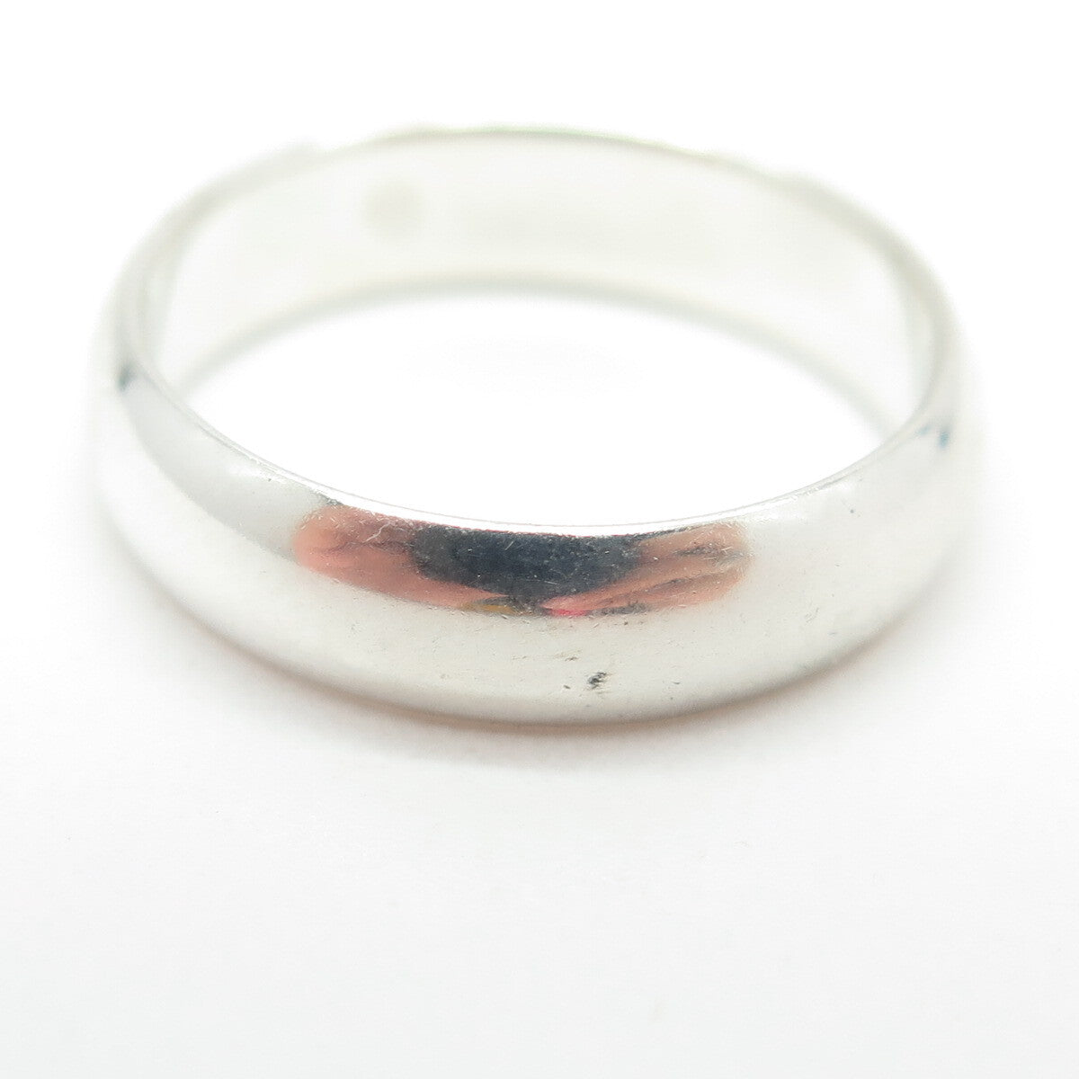 925 Sterling Silver Classic Wedding Band Ring Size 7.25
