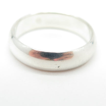925 Sterling Silver Classic Wedding Band Ring Size 7.25